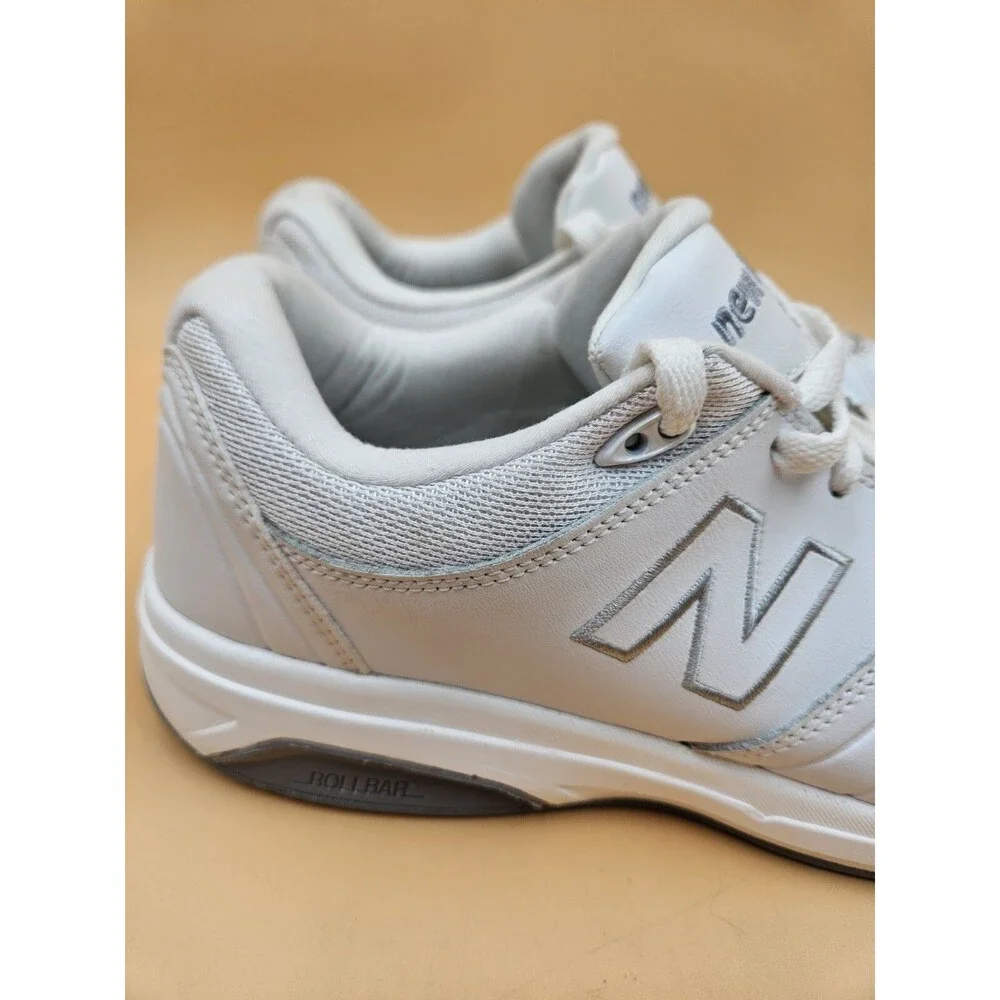 New Balance 813 Womens Size 11 White Leather Rollbar Walking Shoes WW813WT EUC